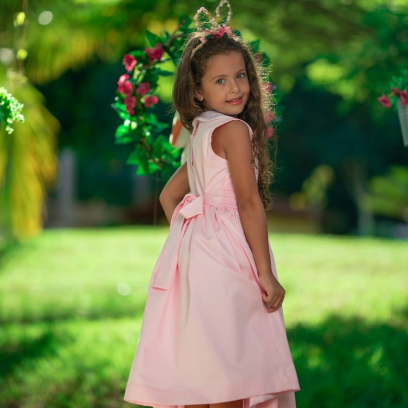 Pink Sleevless Girls Dress