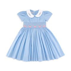 Blue and white Girls Dress