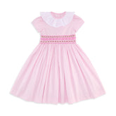 Pink White Colar Girls Dress