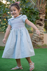 Cloud Gray Girls Dress