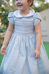 Cloud Gray Girls Dress