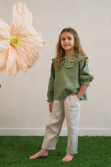 Olive blossom linen set