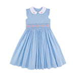 Blue Sleevless Girls Dress